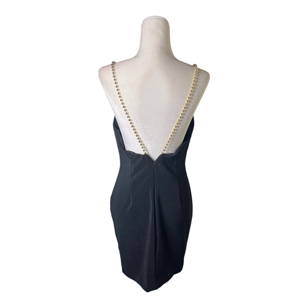 Vintage Beaded Black Cocktail Dress 80’s 10 - Picture 7 of 7